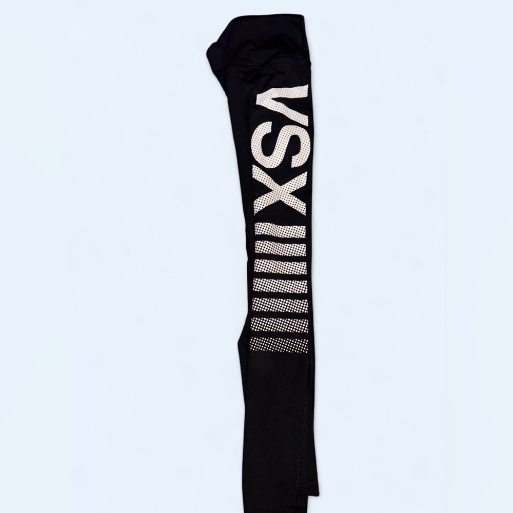 Victoria’s Secret VS Sport Black Logo Leggings Size Small - Picture 3 of 8